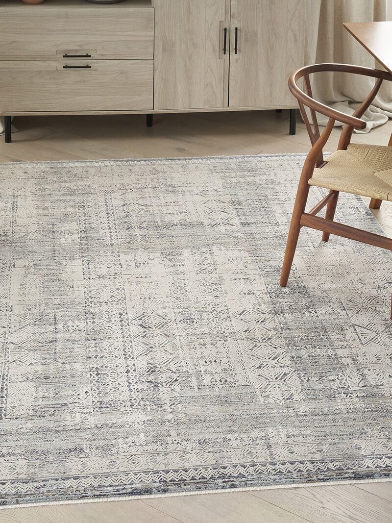 Lynx LNX06 Ivory/Blue 2'6" x 4'6" Rug