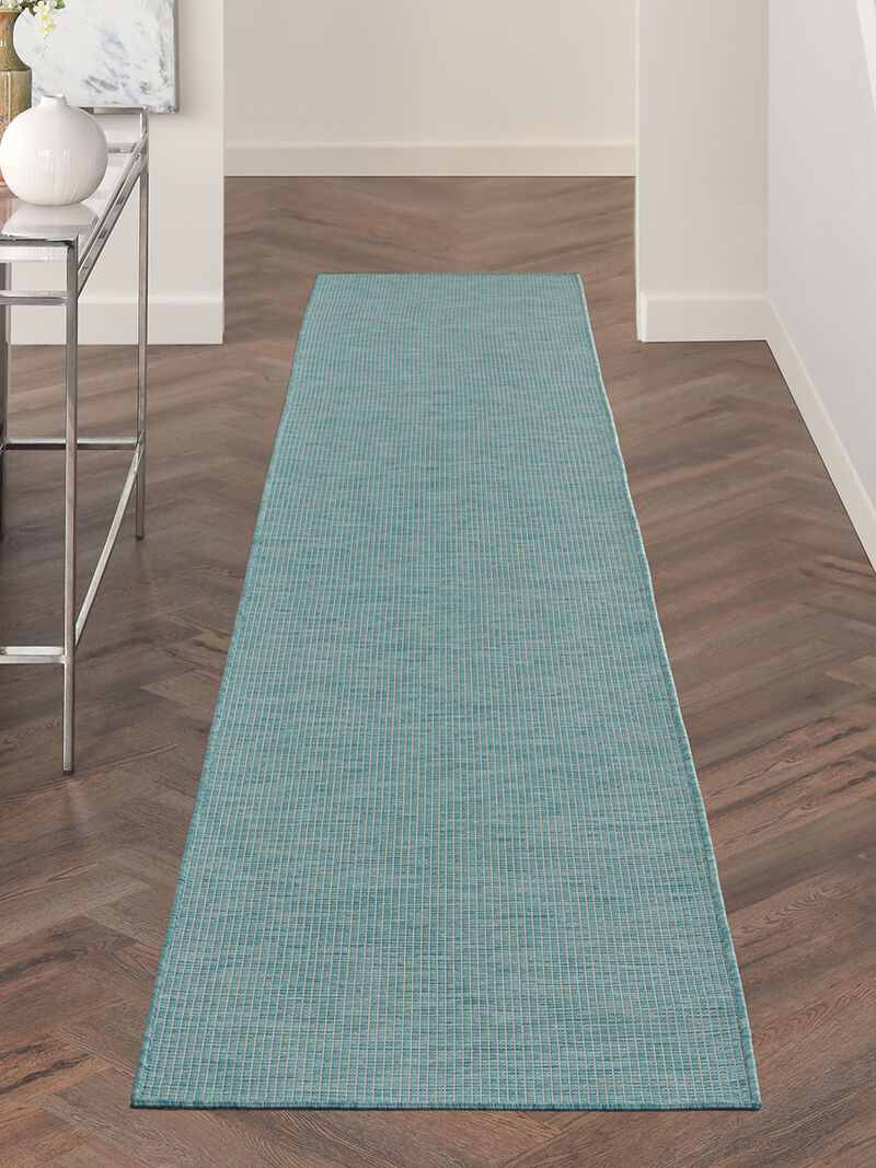 Positano POS01 Aqua 2'2" x 12' Rug image number 7