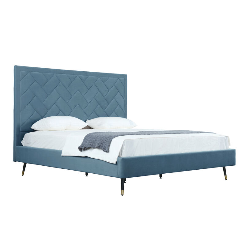 Crosby Blue King Bed