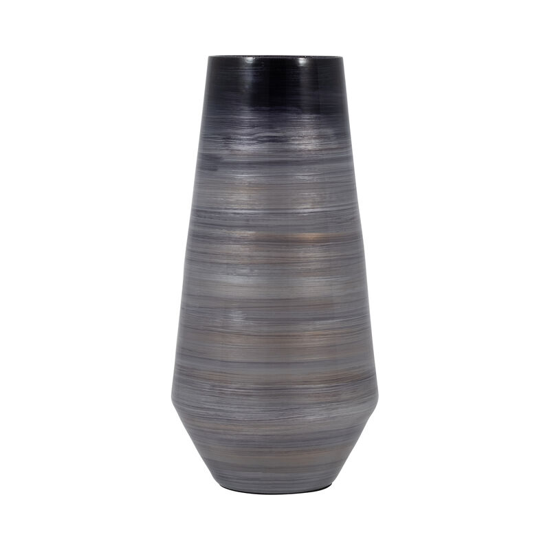Glass 15" Enameled Vase image number 0