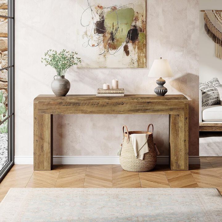 Tribesigns Country Rustic Wood Console Table