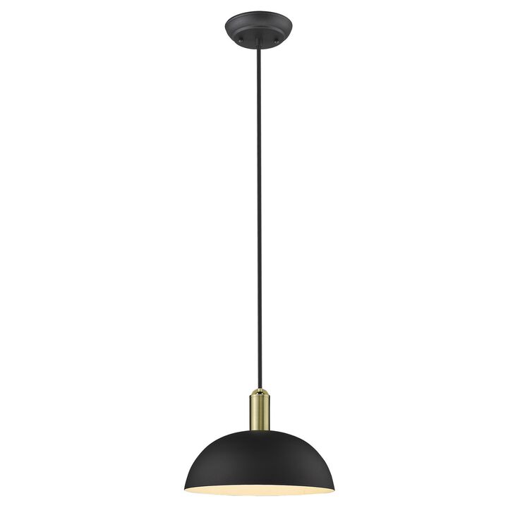 Hivvago Ingo 1-Light Matte Black Pendant