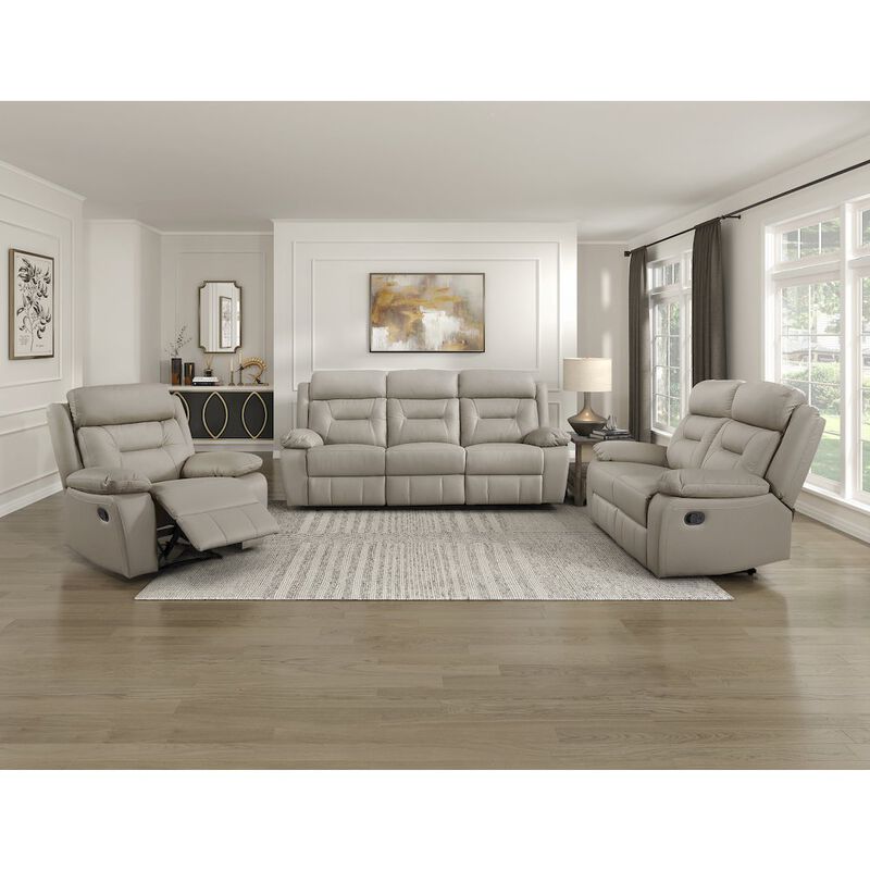 Lexicon Laconia Leather Reclining Chair In Latte