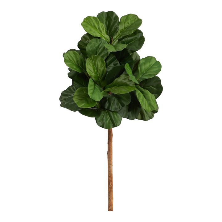 Hivvago 3.5 Feet Fiddle Leaf Artificial Tree (No Pot)