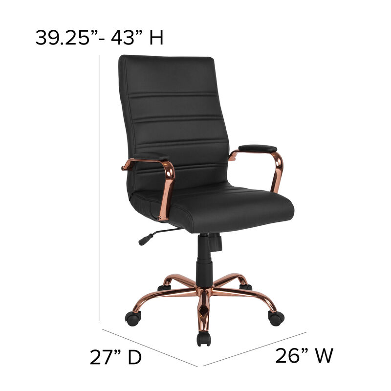 Flash Furniture  High Back  Leather Executive Swivel Chair image number 4