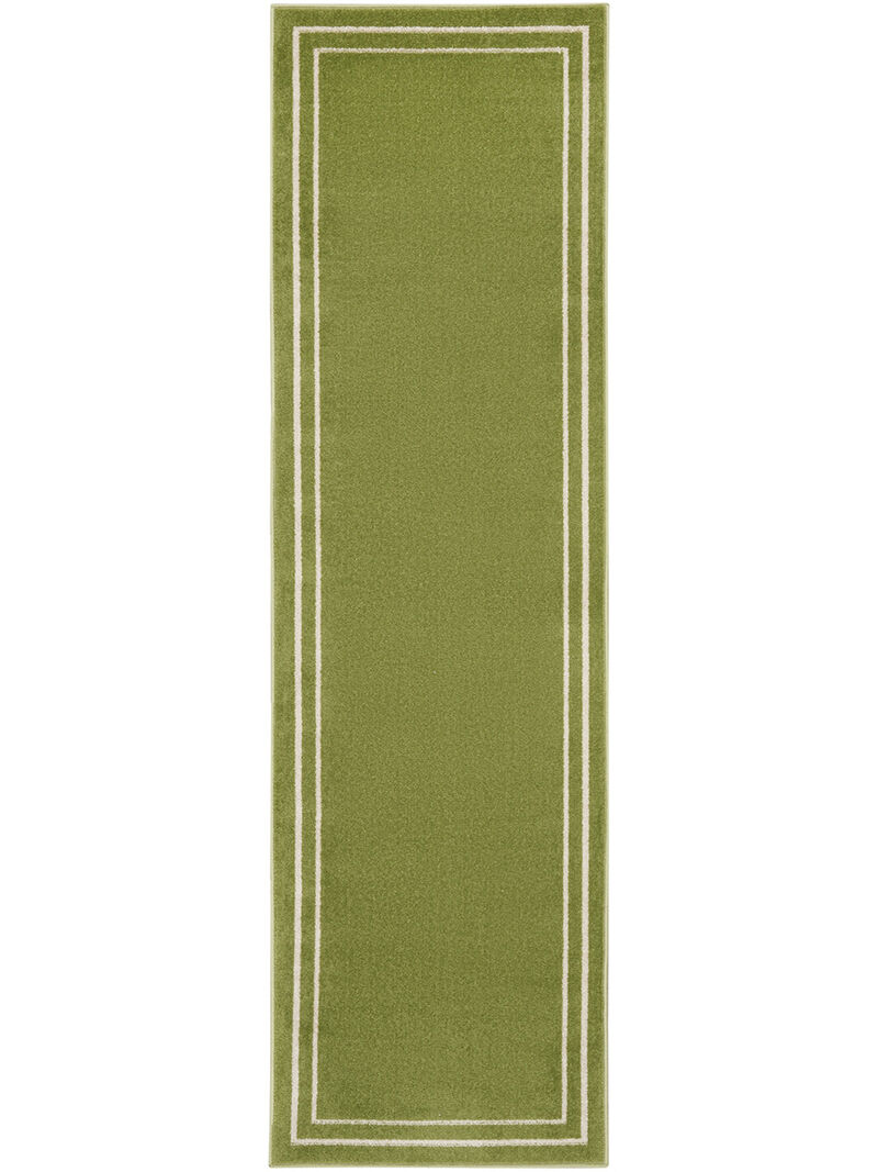 Nourison Essentials NRE02 Green/Ivory 2' x 6' Rug