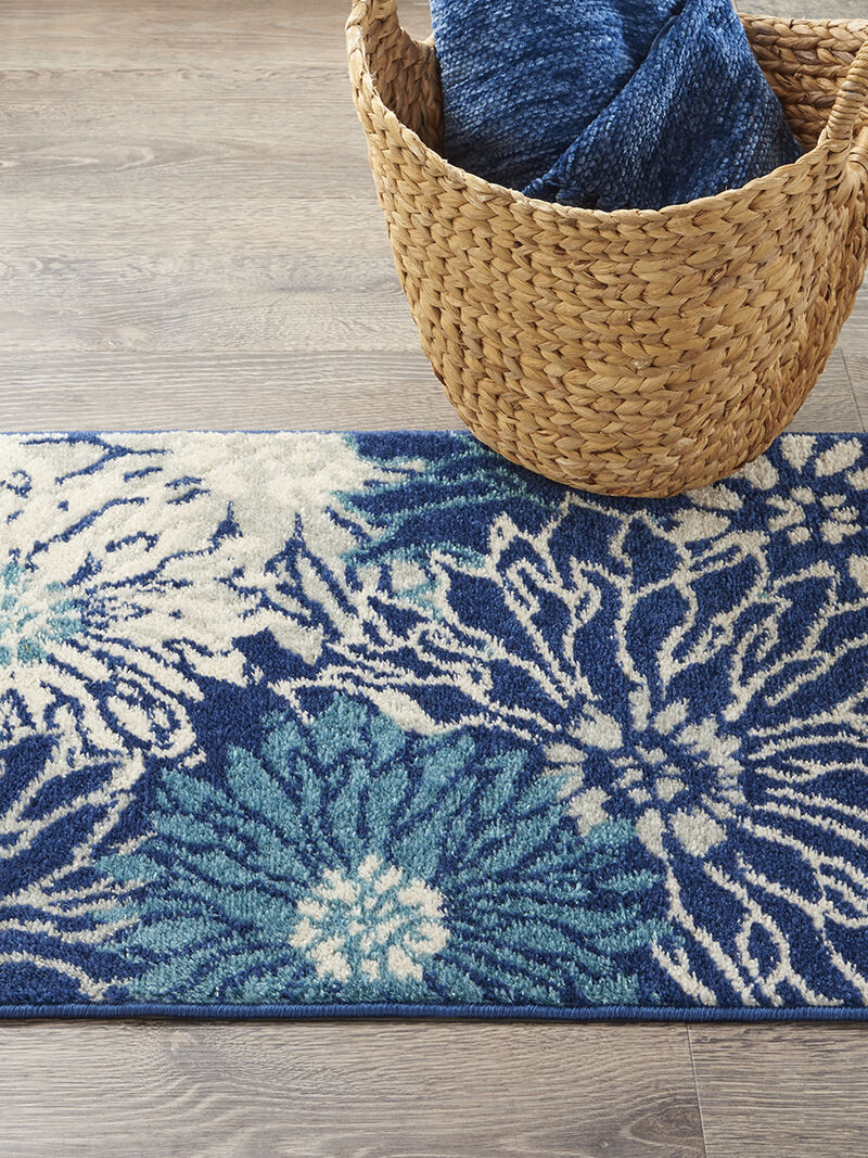 Passion PSN17 Navy/Ivory 1'10" x 6' Rug image number 5