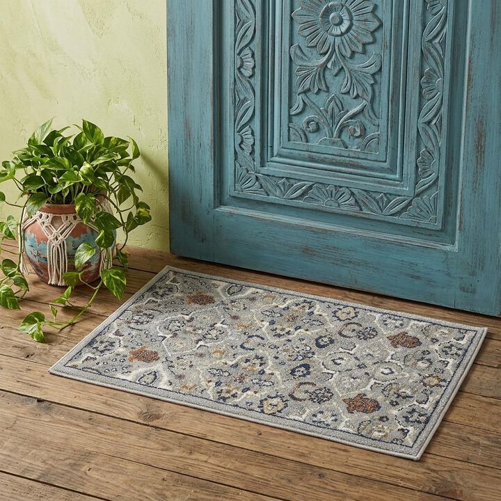 HomeRoots Floral Power Loom Area Rug