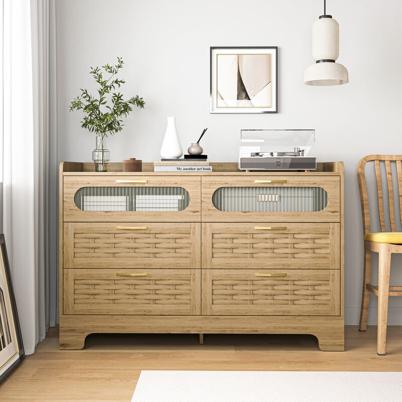 Romtif 6 Drawer Dresser image number 3