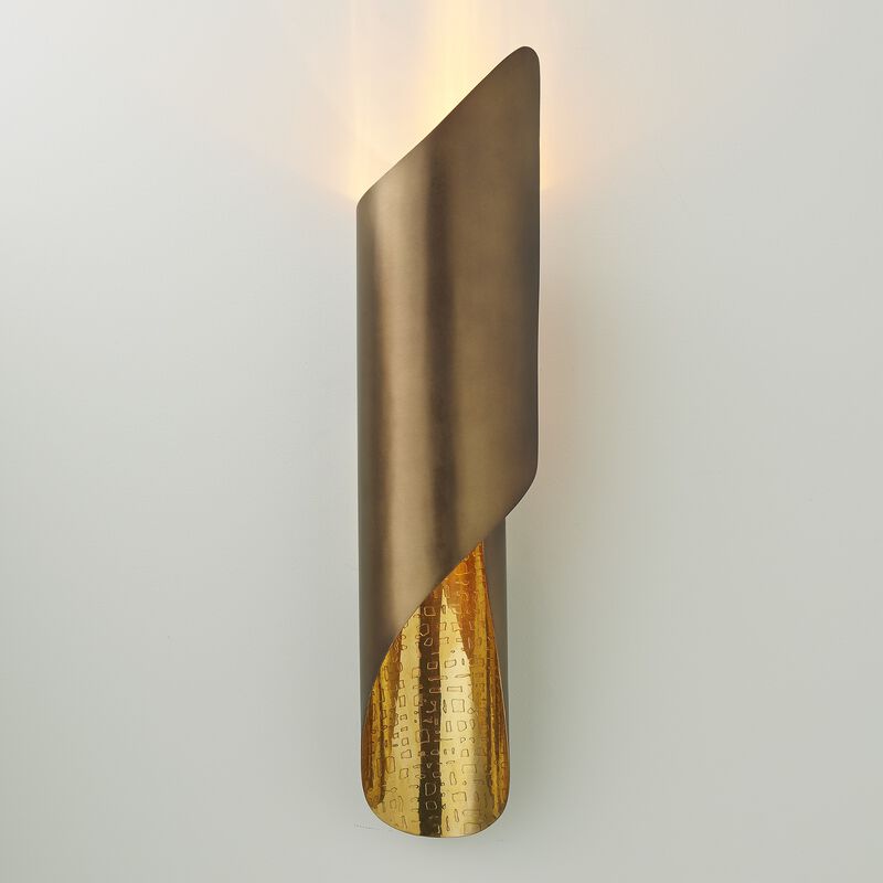 Curl Wall Sconce- Brass
