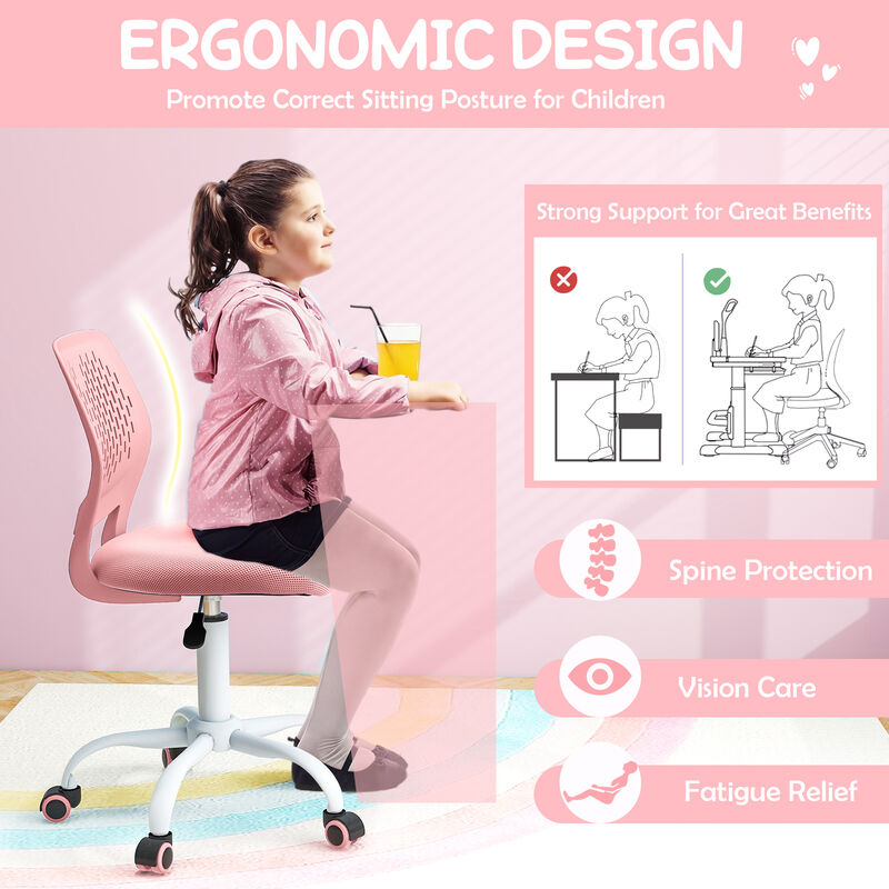 Adjustable Height Ergonomic Desk Chair for Children image number 7