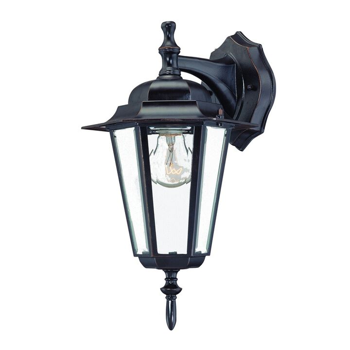 Glass Hanging Lantern Wall Light for Porch, Patio, or Entryway