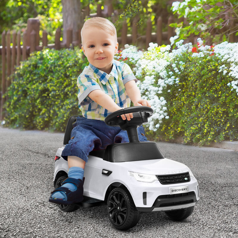 BreeBe 2 in 1 Land Rover Licensed 6V Ride on Car Sliding Car Battery Powered Electric Car w/ Headlights Music Horn image number 1
