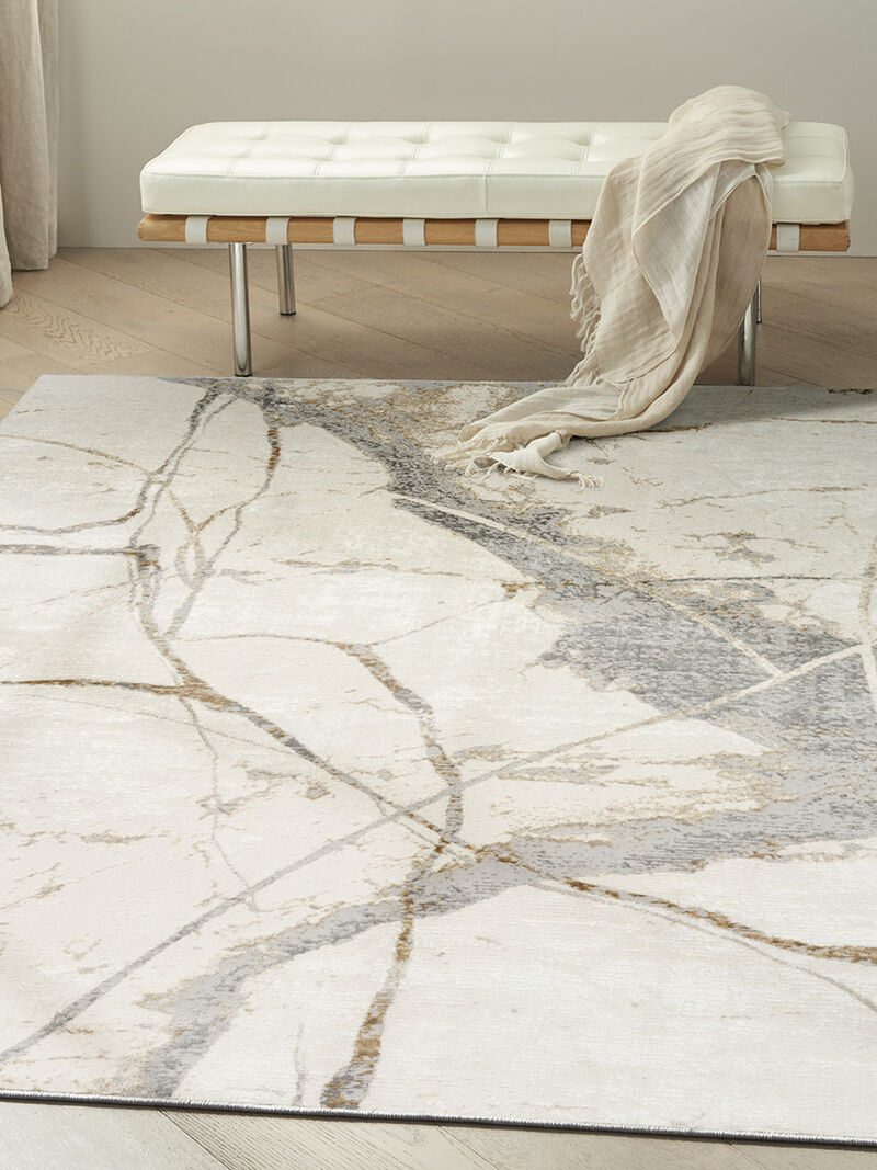 CK073 Compass CMP04 Ivory/Multicolor 5'3" x 7'3" Rug image number 4