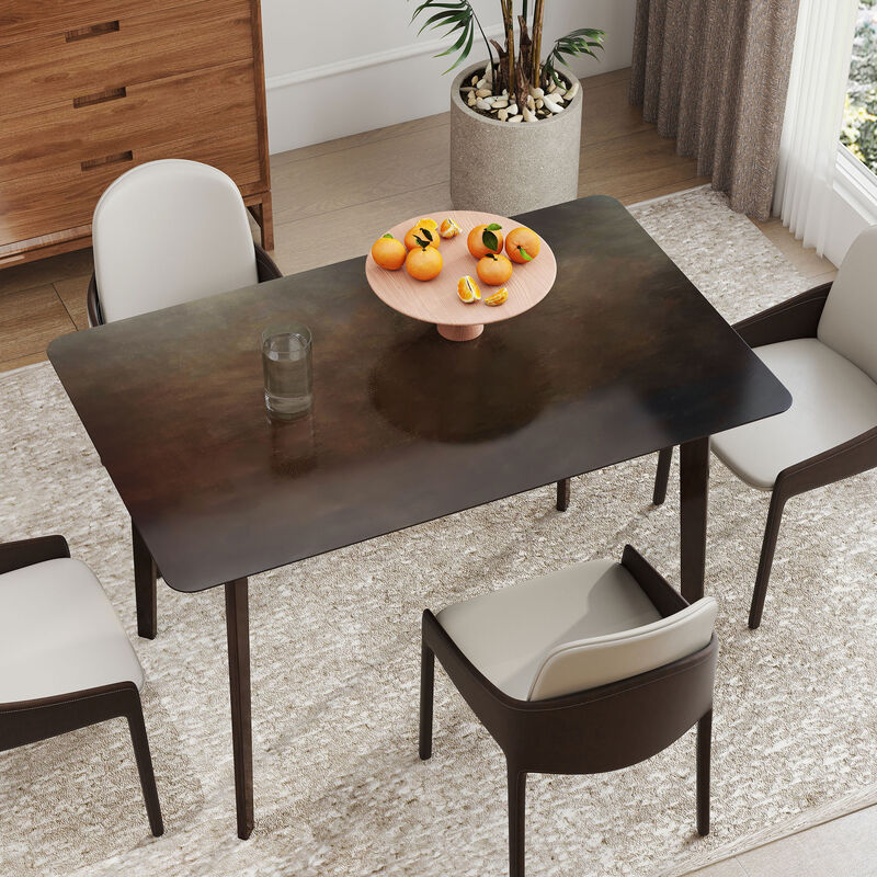 Hivvago Compact Rectangle Dining Table for 4 image number 1