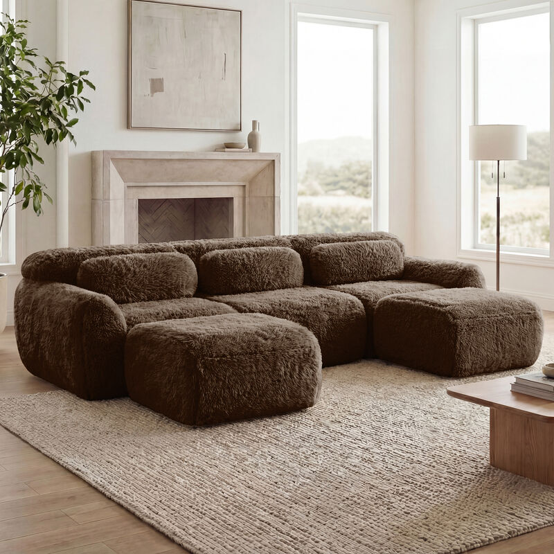 Ciltur U-shaped Boneless Sectional Sofa image number 2