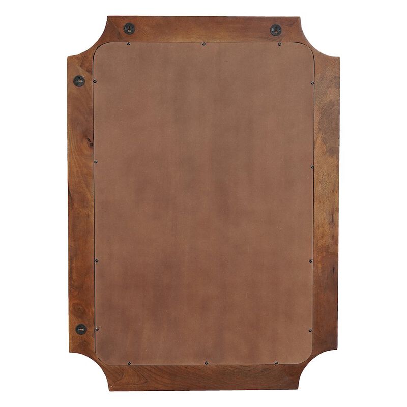 World Interiors Trento 31" Mirror in Distressed Black image number 2