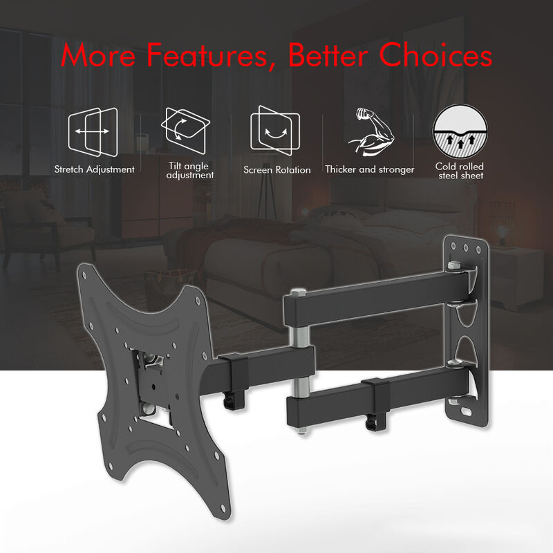 26-50 Inch TV Wall Mount Bracket, Adjustable and Rotatable TV Stand image number 6