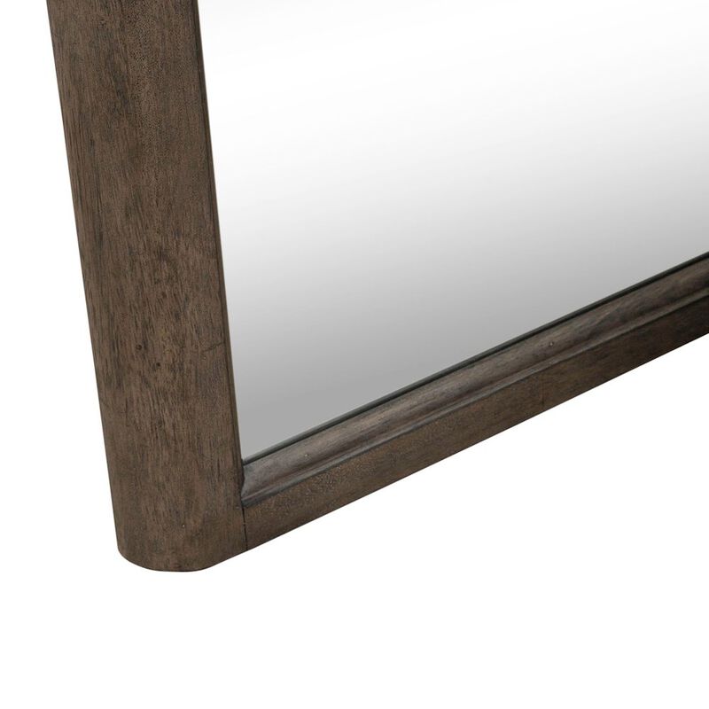 Liberty Furniture Cascade Falls Mirror for Bedroom Dresser Mount - Satin Espresso Oak image number 5