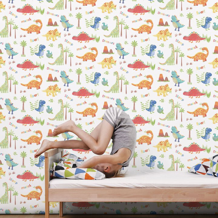 Tiny Tots 2 Dinosaurs Multi-coloured Wallpaper G78364