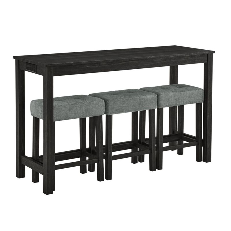 Peldze 4‑Piece Industrial Bar Table Set image number 0