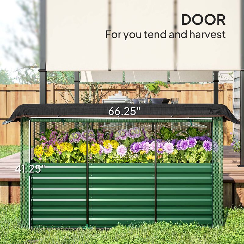 Hivvago Steel Planter Box with Shade Cloth image number 5