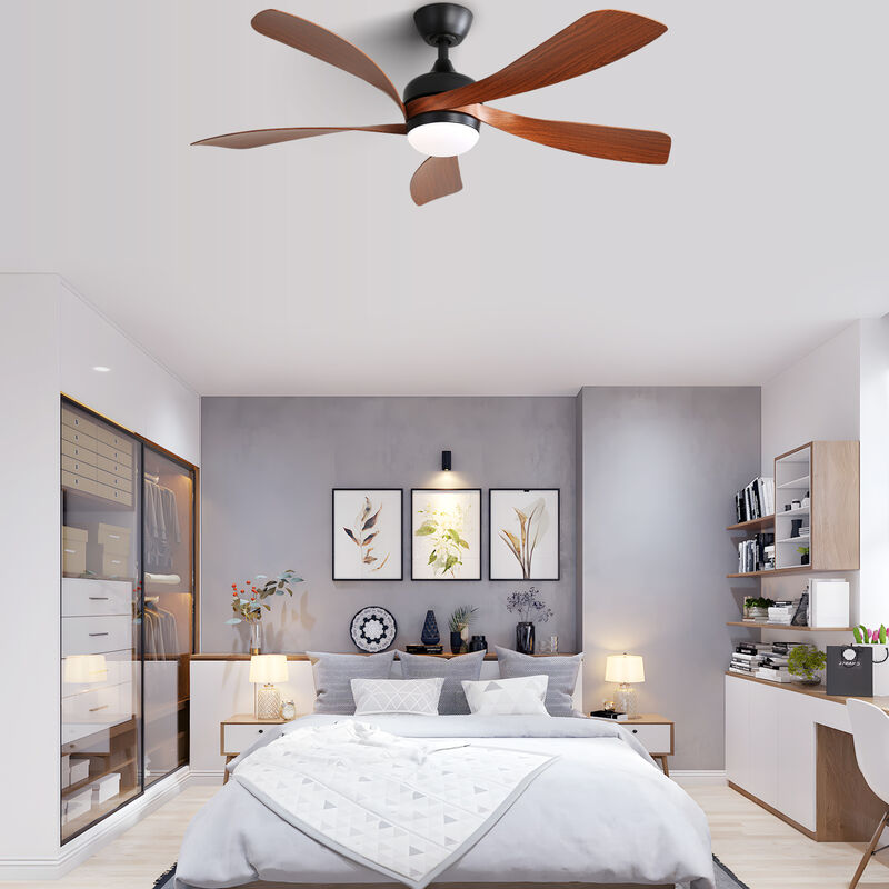 ELEMENT ACE Indoor Ceiling Fan with LED Light and Remote Control Featuring Dimmable Lighting image number 7