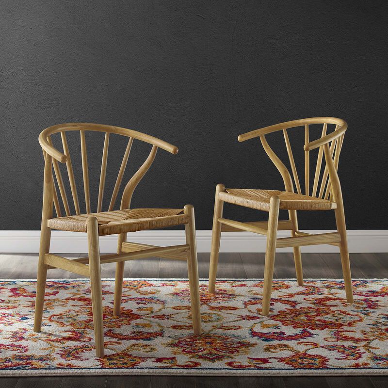 Flourish Spindle Wood Dining Side Chair Set of 2 image number 7