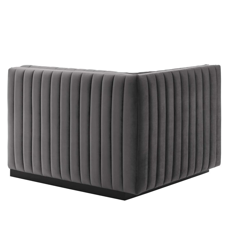 Conjure Channel Tufted Performance Velvet Left-Arm Chair image number 3