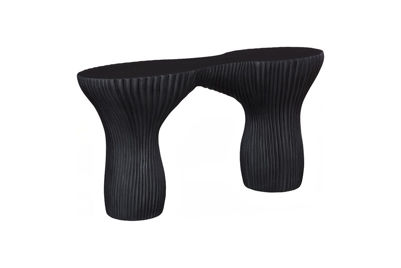 Cadence Black Stone Console Table image number 0