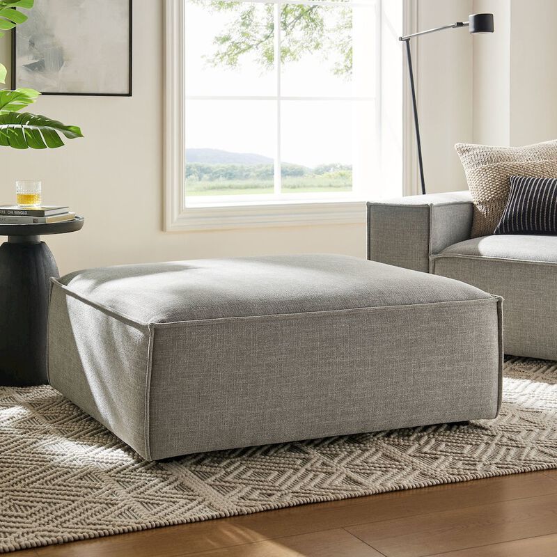 Restore Performance Fabric Upholstered Modular Ottoman image number 7