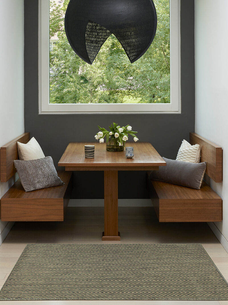 Horizon Indoor/Outdoor HOZ02 Green 3' x 5' Rug