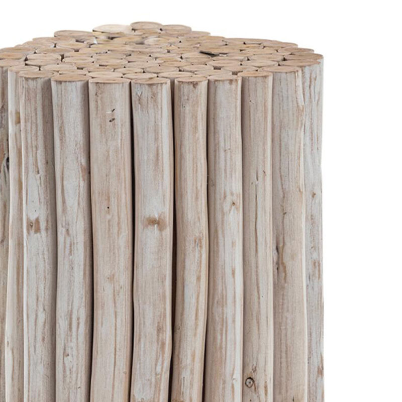 Raveliqua White Wood-Stick End Table image number 8