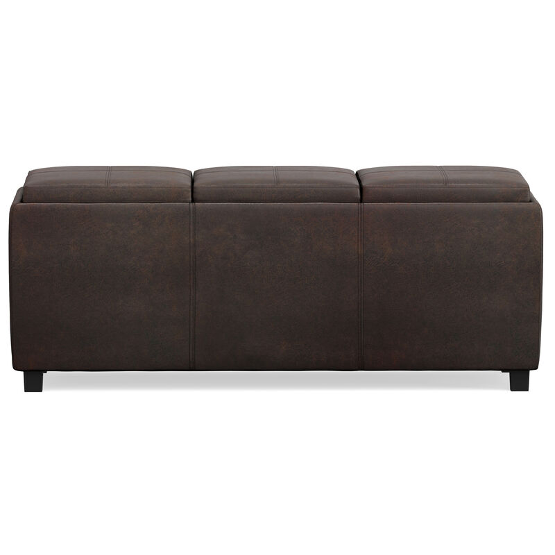 Simpli Home Avalon Storage Ottoman image number 1