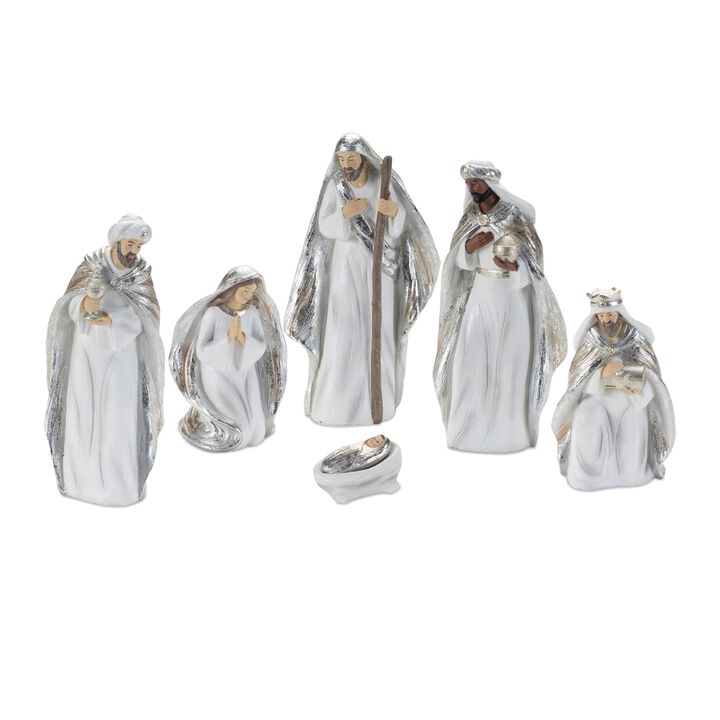 6-Piece Nativity Figurine Set – Holiday Holy Family Christmas Scene for Tabletop, Mantel, or Religious Decor