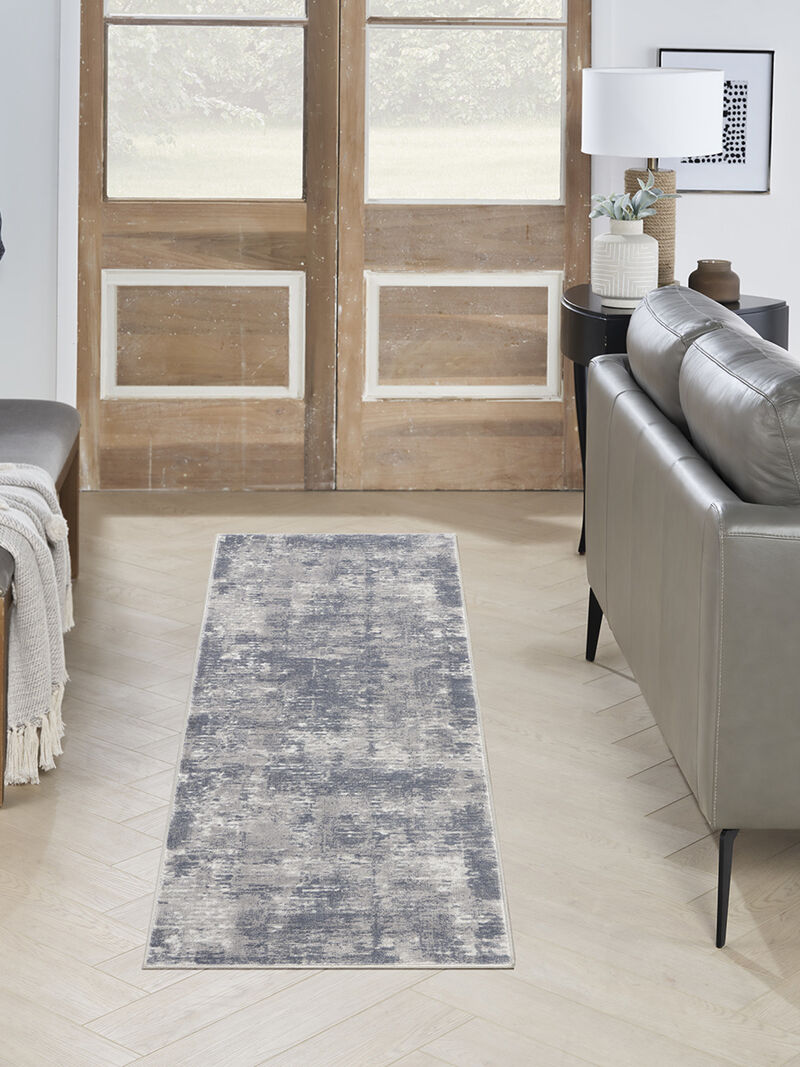 Rustic Textures RUS05 Gray 2'2" x 7'6" Rug image number 4