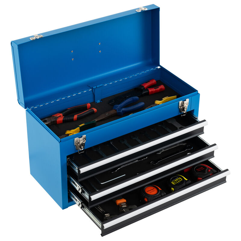 Garage Mechanic Tool Storage Cabinet with 3 Drawers &ndash; Portable image number 3