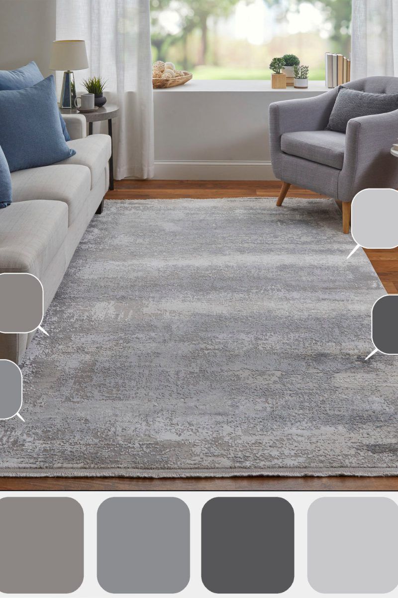 Cadiz 3888F Light Gray 3'1" x 5' Rug image number 3