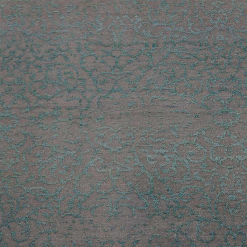 Rugsotic Carpets Hand Knotted Persian Wool And Viscose 6'x9' Area Rug Oriental Multicolor PR0107