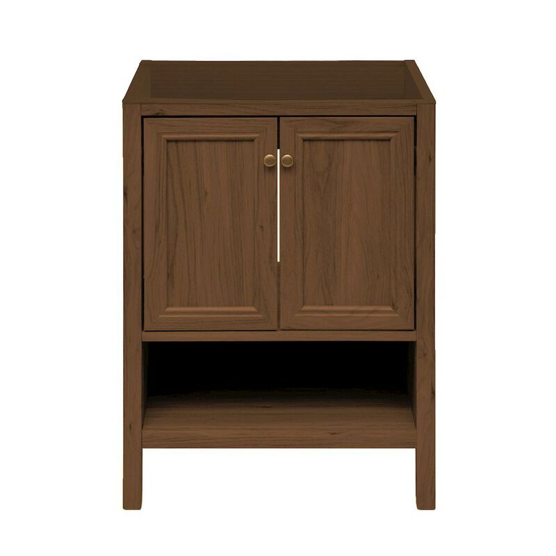 Chateau 24" Freestanding Bathroom Vanity Cabinet without Top in Brown Oak image number 0