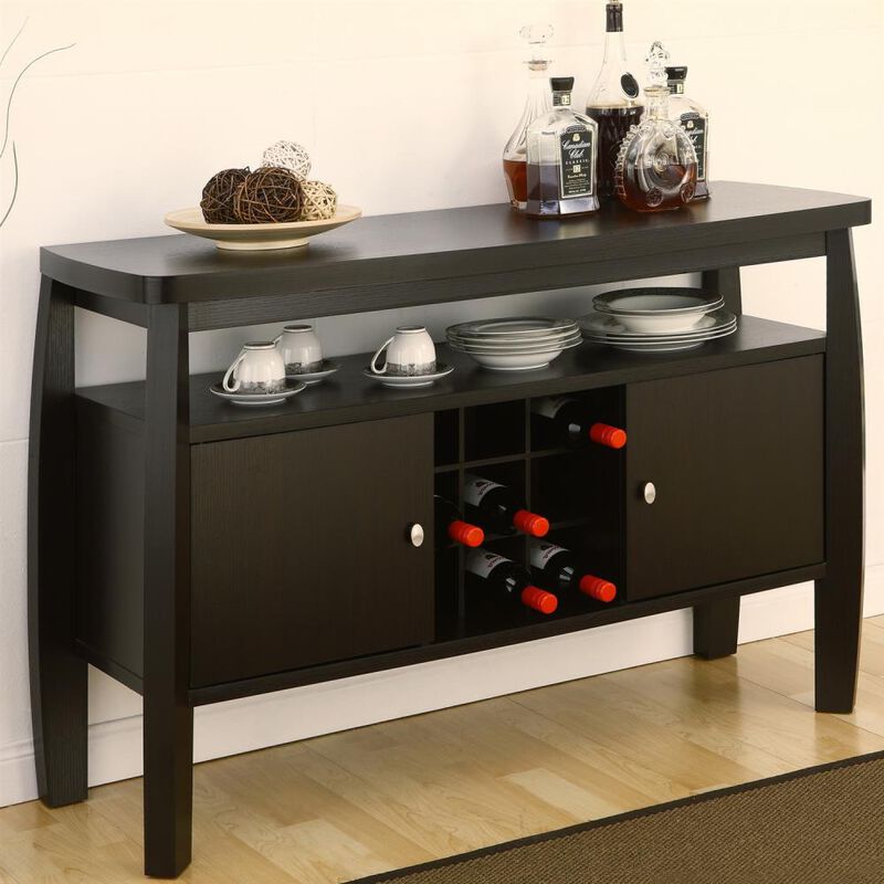 Hivvago Modern Dining Room Sideboard Buffet Server Console Table