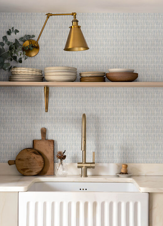 Nabi Light Blue Geometric Wallpaper (Set of 2)