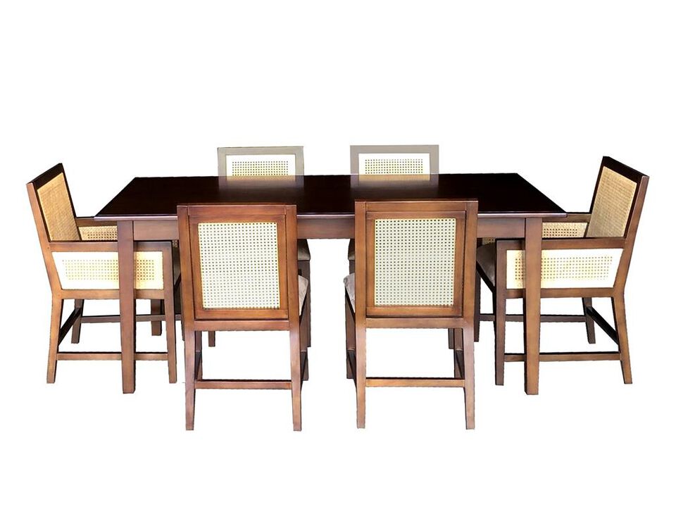 French Rect 7pc Dining Set