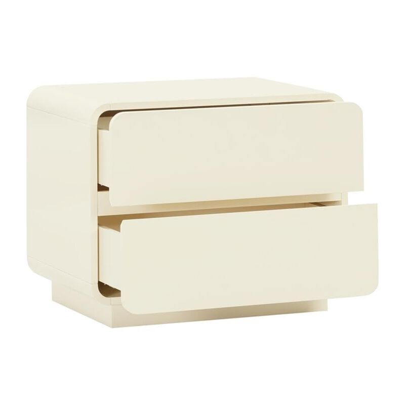 Casafoyer Sagura Cream Nightstand image number 4