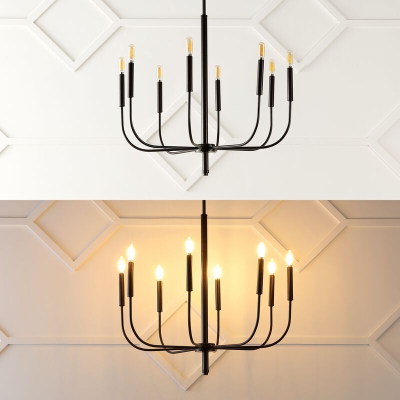 Amoros Modern Mid Century Iron LED Chandelier