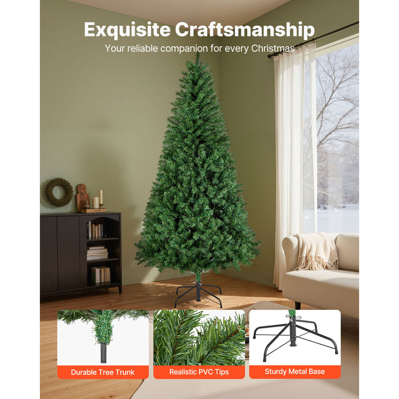VEVOR Christmas Tree 7.2ft Xmas Tree with 470 Colorful LEDs & 11 Lighting Modes image number 4