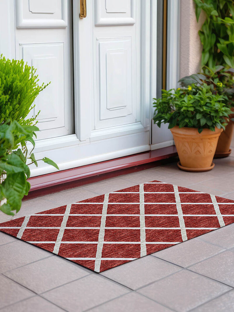 York YO1 Red 20" x 30" Rug