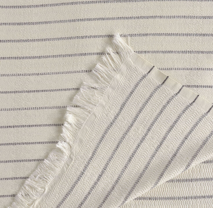 Textile Gocek Striped Cotton Full Coverlet