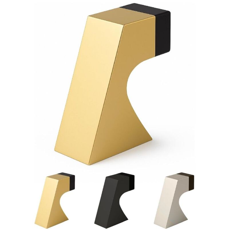 Mega Handles Curved Floor Mounted Soor Stoppers | Wall Protection from Door Knobs