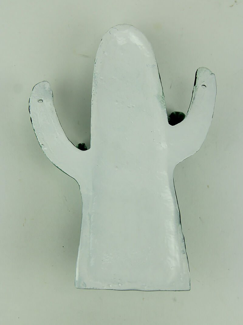 Green Triple Branch Seguaro Cactus Wall Hook image number 2
